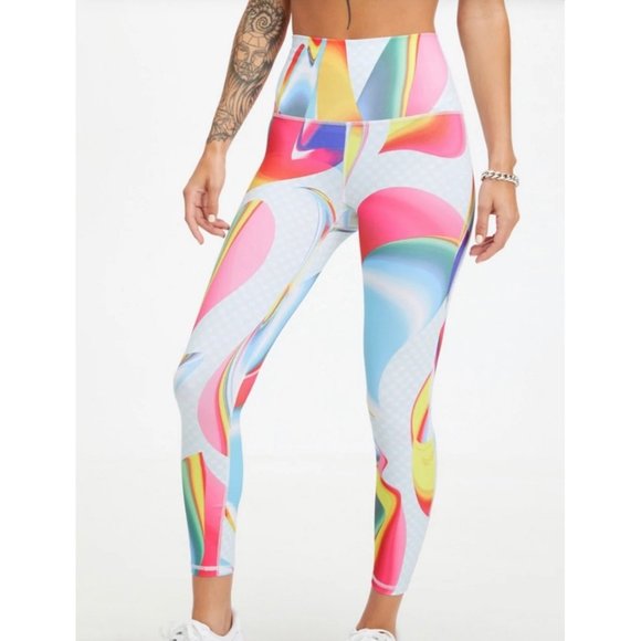 Fabletics Pants - New Fabletics Define Ultra High-Waisted 7/8 Leggings Carnival Size M